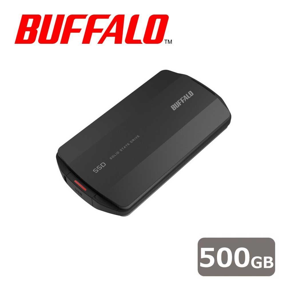 �Хåե�������BUFFALO USB3.2(Gen2)�б� �ݡ����֥�SSD TypeA��C MiniStation SSD Professional Edition 500GB SSD-PHP500U3-BA
