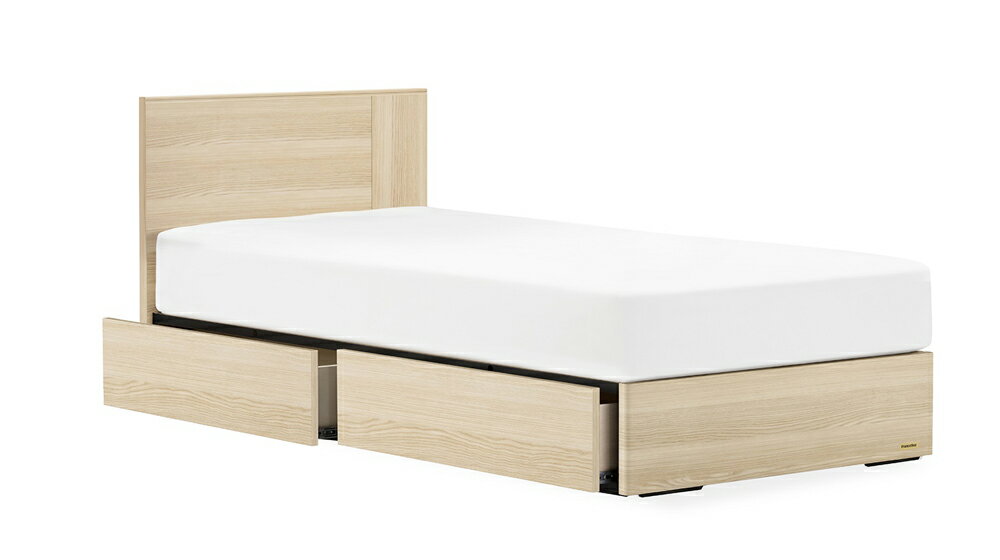 附収納功能床 - フランスベッド エディ 引き出しタイプ (ダブル・ナチュラル) EY-01FDRD-NA FRANCEBED [EY01FDRDNA]