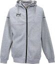 SP-HGD002-GREY-XL Hungaria(ハンガリア) ラグビー フルジップ フード付き スウェットパーカー メンズ(GREY・サイズ:XL)