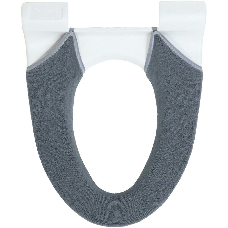 カキウチ SELECT JUST FITトイレ便座カバー洗浄・暖房型 チャコール 737767(カキウチ) [737767カキウチ]