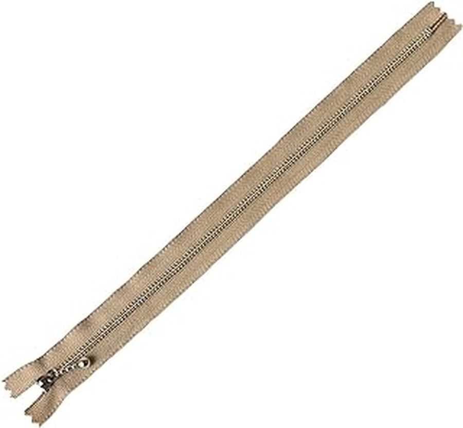 YKK 玉付きファスナー(30cm)(濃ベージュ) 3N30-573