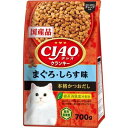 キャットフード　ドライ CIAOクランキー まぐろ・しらす味 本格かつおだし 700g いなばペットフード Cクランキ-マグロ・シラスアジ700