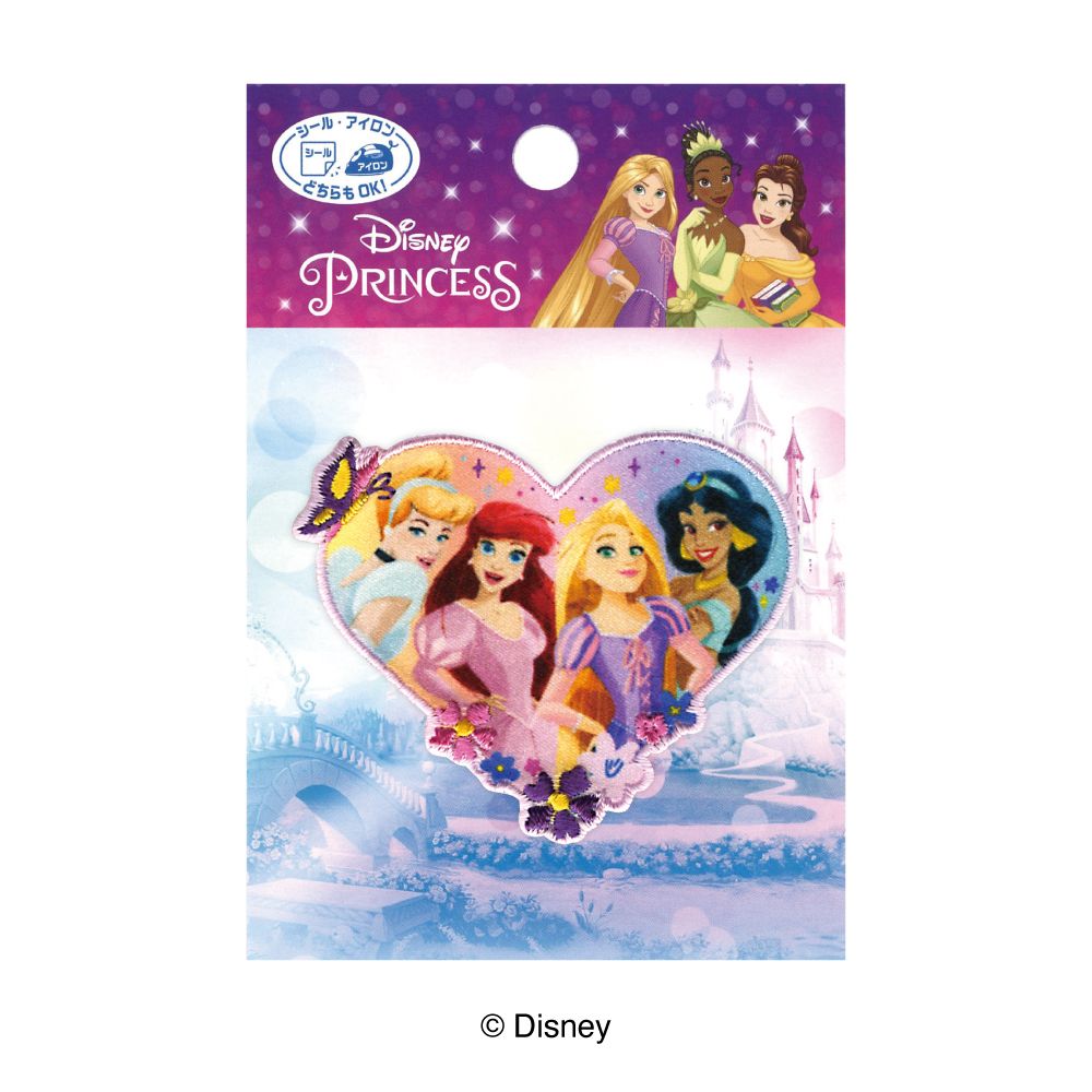 MY7001 MY527 パイオニア ディズニープリンセス シンデレラ・アリエル・ラプンツェル・ジャスミン ワッペン Disney 【Disneyzone】