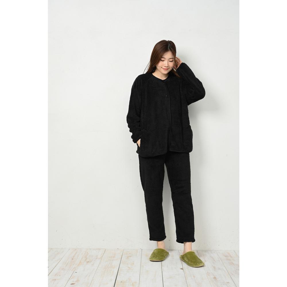 BACKYARD FAMILY(バックヤードファミリー) シープボア レディース スナップセットアップ（ブラック M-Lサイズ） BF020839-1A-2A