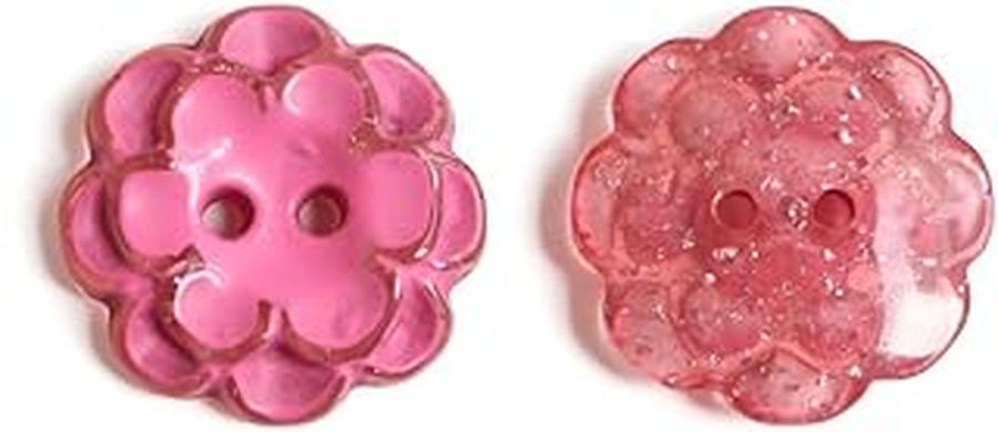 NBK 花柄リバーシブルボタン(18mm)(ストロベリー) CG1610-ST(エヌビ-ケイ)