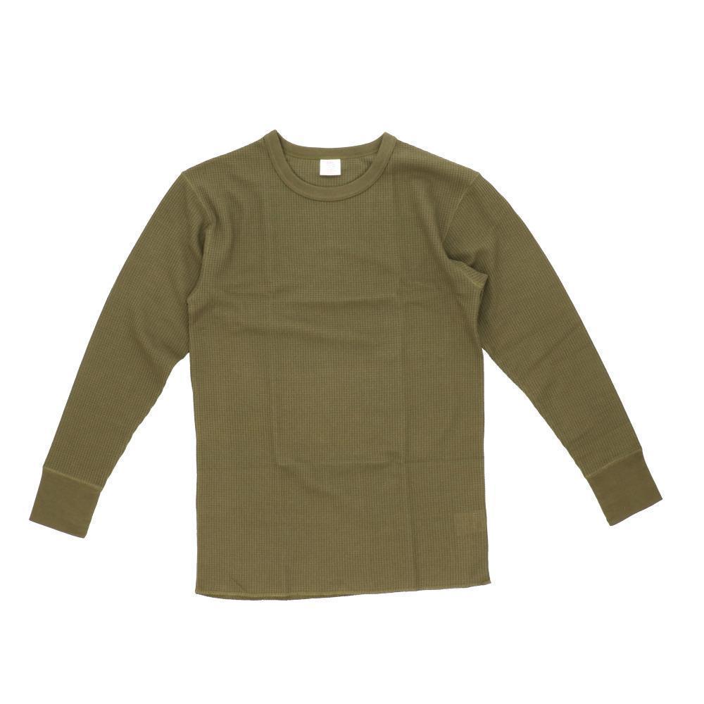 JEMORGANN(ジェーイーモーガン) JEMORGAN ワッフル長袖 クルーネック（カーキ XLサイズ） BF023901-1D-2E