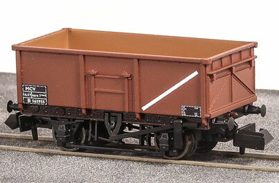 ［鉄道模型］PECO (N) PENR-1021B イギリス国鉄 2軸オープン貨車 16t ミネラルワゴン(MCV) ボーキサイトカラー