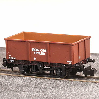 ［鉄道模型］PECO (N) PENR-1502B イギリス国鉄 鉄鉱石運搬用 ティプラーワゴン ボーキサイトカラー