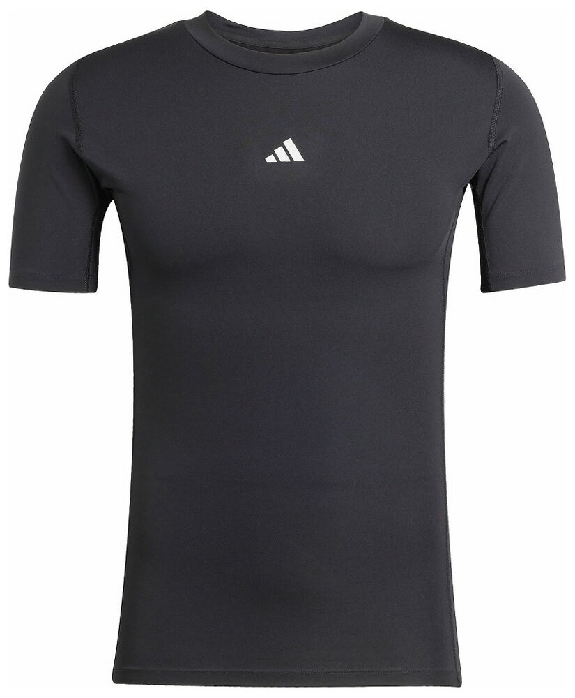 アディダス メンズ テックフィット 半袖Tシャツ(ブラック・サイズ:J/L) KSC60-JP4674-J/L adidas