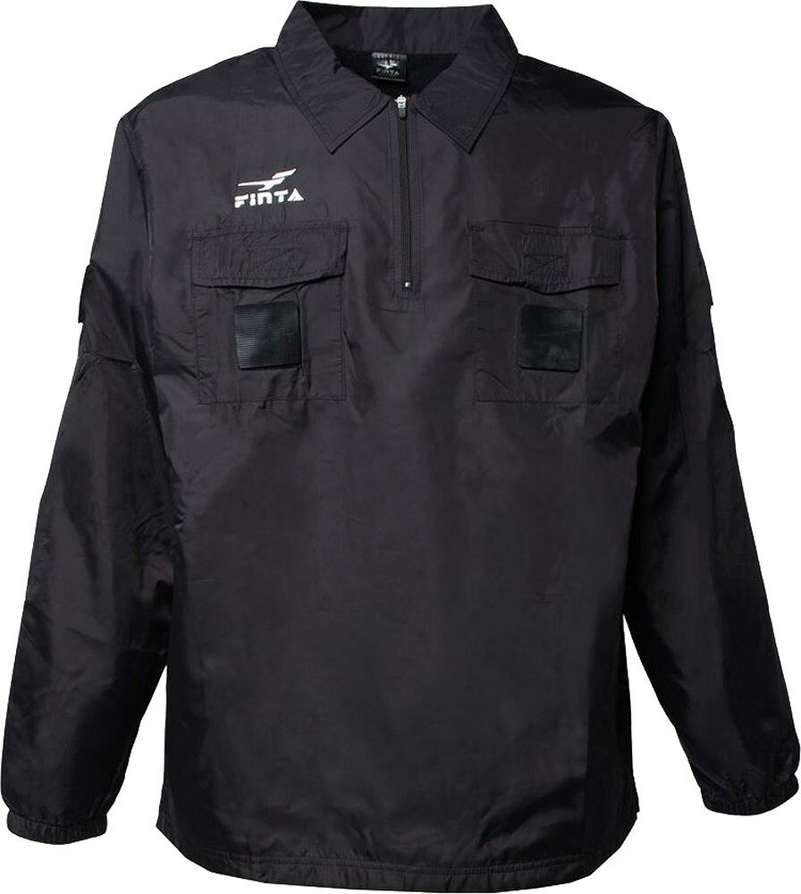 FINTA(フィンタ) メンズ レフェリーピステジャケット(ブラック・サイズ:XO) FNT-FT5980-0500-XO サッカー・フットサル用