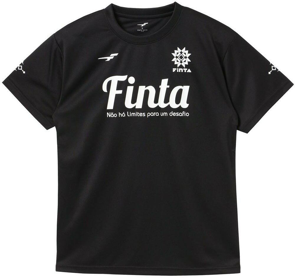 FINTA（フィンタ） メンズ プラクティスTシャツ（ブラック・サイズ：S） FNT-FT8706-0500-S サッカー・フットサル用