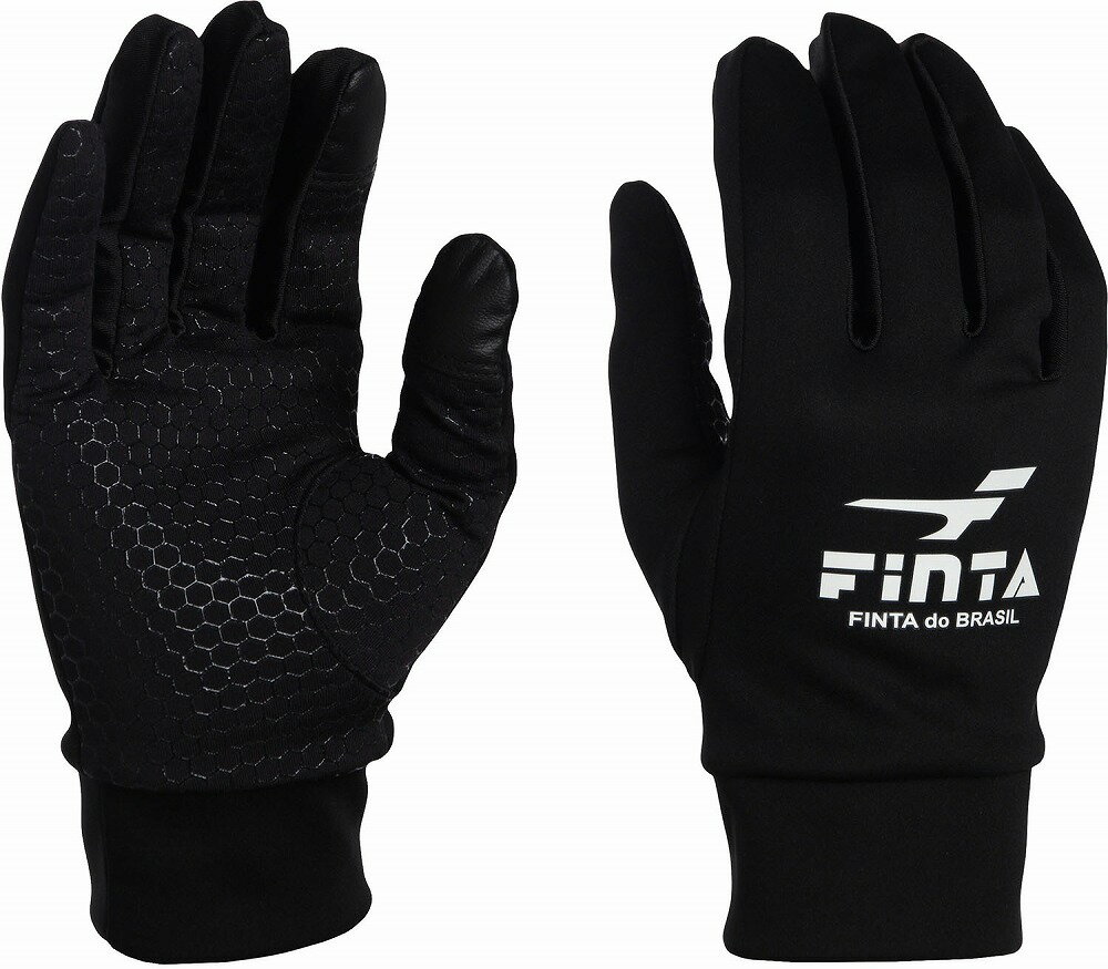 FINTA（フィンタ） フィールドグローブ（ブラック×ホワイト・サイズ：F） FNT-FT3514-0500-F サッカー..