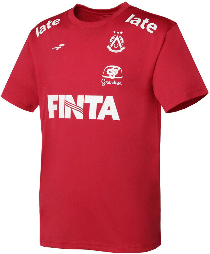 FINTA（フィンタ） メンズ　半袖プラクティスシャツ（レッド・サイズ：M） FNT-FT4441-7100-M サッカー・フットサル用
