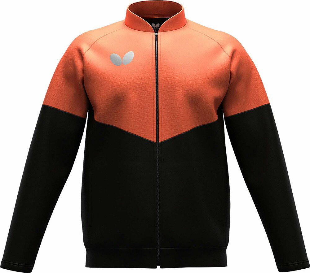 バタフライ 男女兼用 ウィルバー・TRジャケット（サーモン・サイズ：L） BUT-47250-012-L BUTTERFLY 卓球