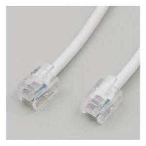 ELPA テレホンコード6極6芯(10m)ホワイト TEW-S100 ELPA テレホンコード6極6芯(10m)ホワイト TEW-S100