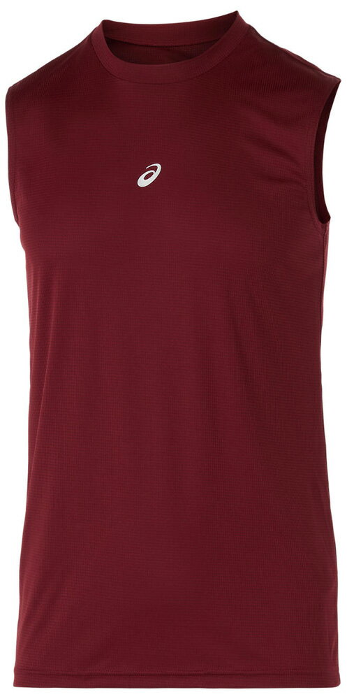 アシックス ミドルフィットノースリーブアンダーシャツ（エンジ・サイズ：2XL） 2031F103-601-2XL asics