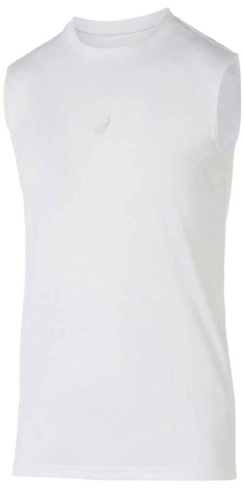 アシックス ミドルフィットノースリーブアンダーシャツ（ブリリアントホワイト・サイズ：S） 2031F103-..