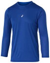 アシックス ミドルフィット長袖アンダーシャツ(ロイヤル・サイズ:2XL) 2031F105-401-2XLasics