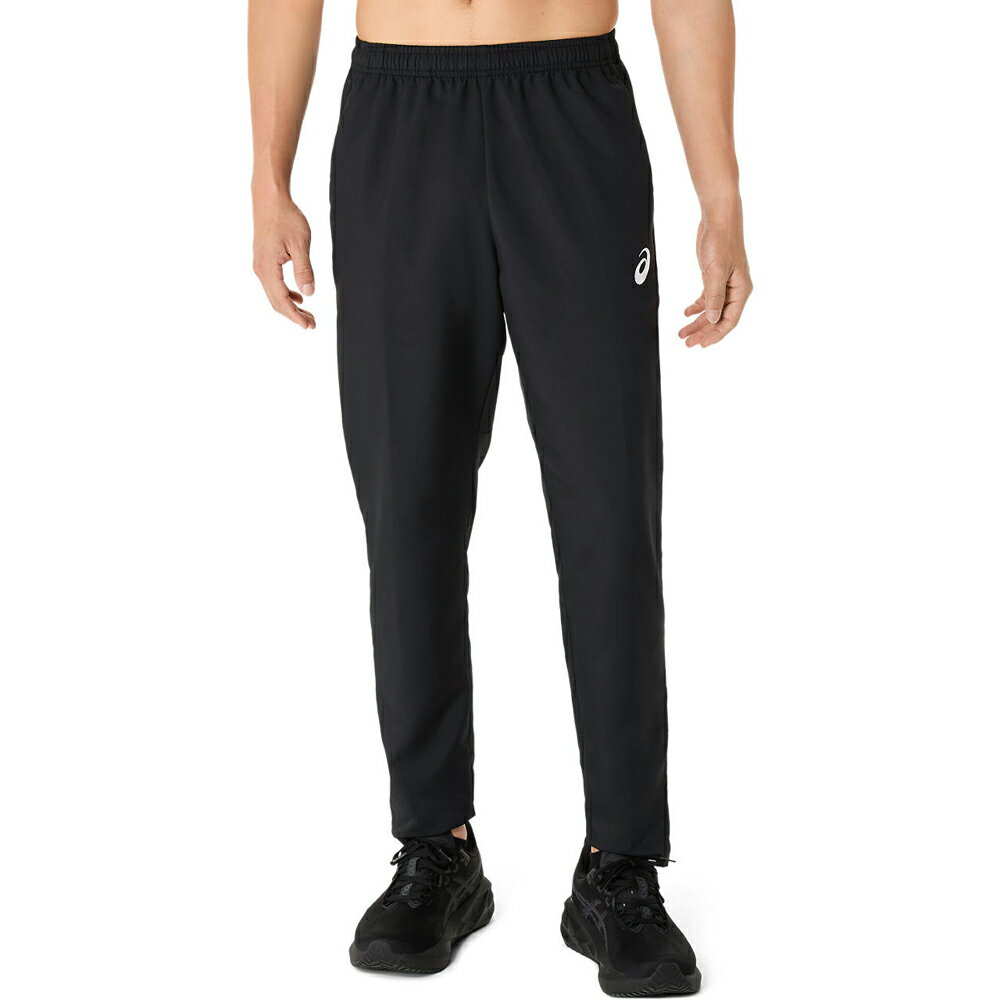 アシックス ドライクロスロゴテープパンツ（パフォーマンスブラック/パフォーマンスブラック・サイズ：M） 2031E966-001-M asics