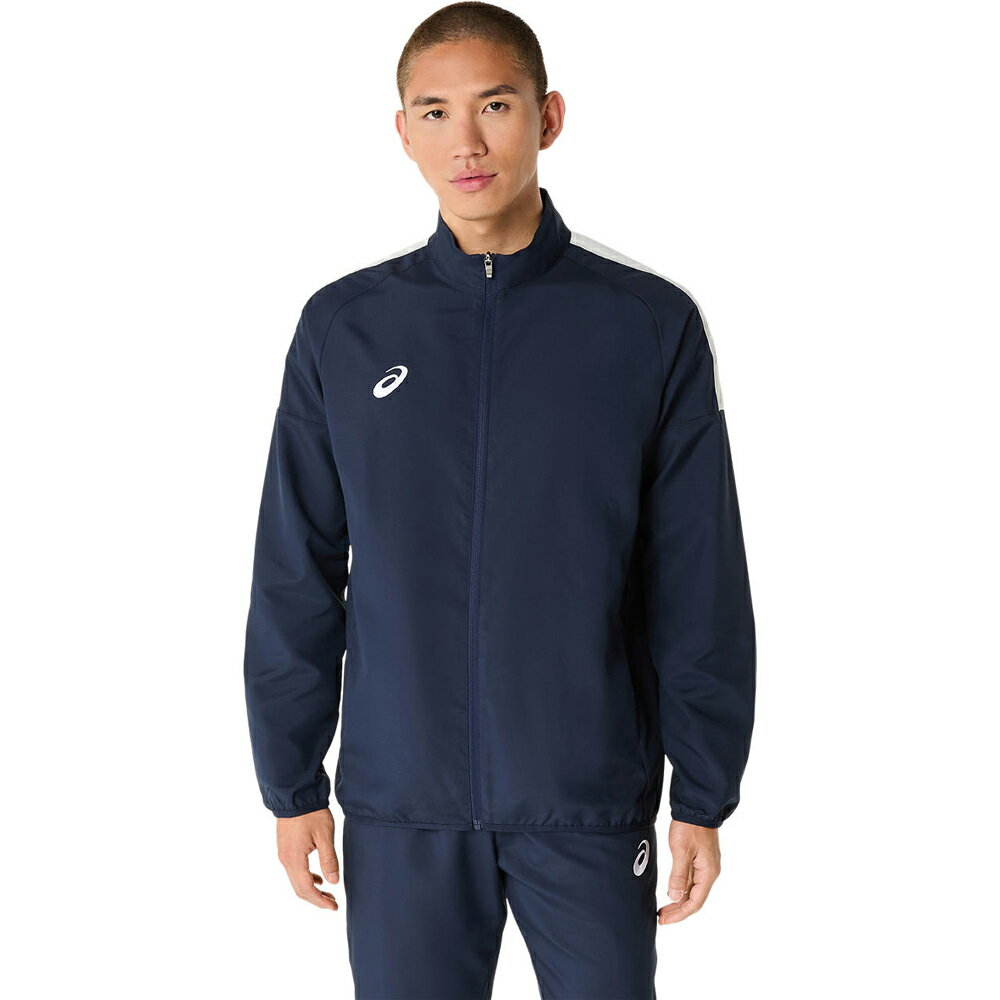 Men'S Wear - アシックス ドライクロスロゴテープジャケット（ミッドナイト・サイズ：XL） 2031E965-400-XL asics
