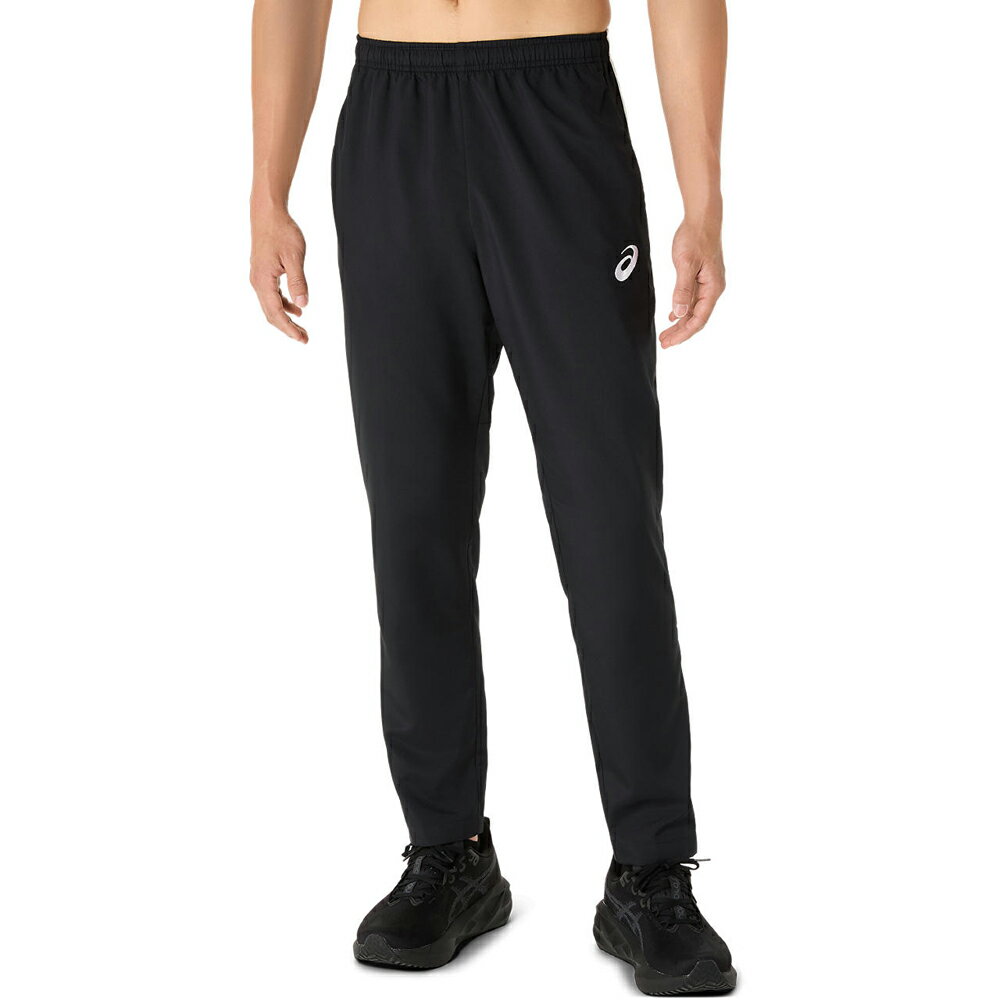 アシックス ドライクロスロゴテープパンツ（パフォーマンスブラック/ブリリアントホワイト・サイズ：XL） 2031E966-002-XL asics