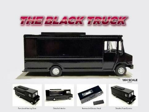 American Diorama 1/64 フードトラック The Black Truck【AD-70201】 ミニカー