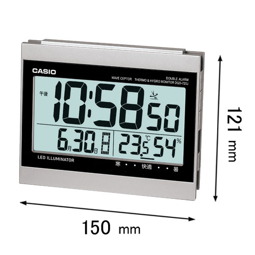 カシオ 電波目覚まし時計 DQD-720J-8JF [DQD720J8JF]【返品種別A】(3)