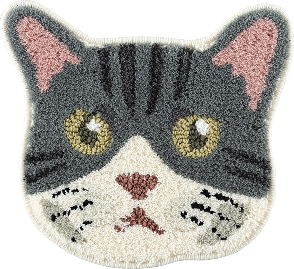 スミノエ(SUMINOE) ネコカオマット(サバシロ・35×38cm) 14300834-39-35-38 ネコカオ（143-00834） [143..