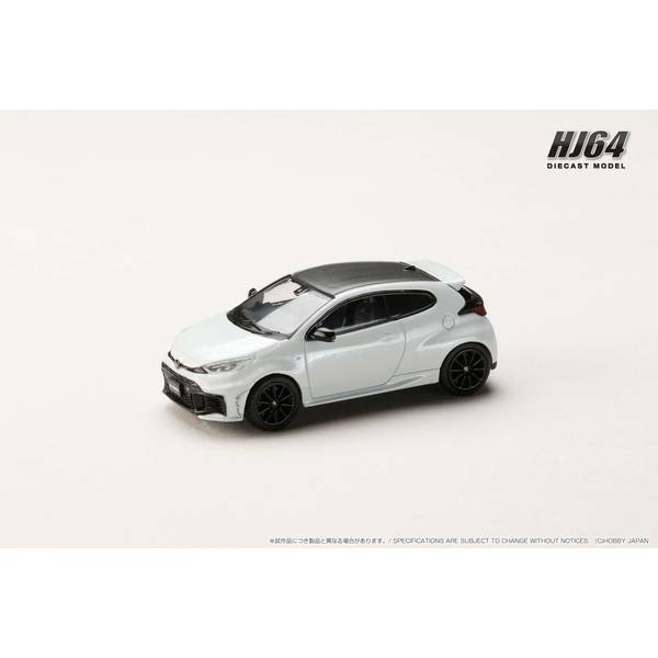 ホビージャパン 1/64 トヨタ GR ヤリス RZ ハイパフォーマンス 2024 プラチナホワイトパールマイカ【HJ641087PW】 ミニカー...