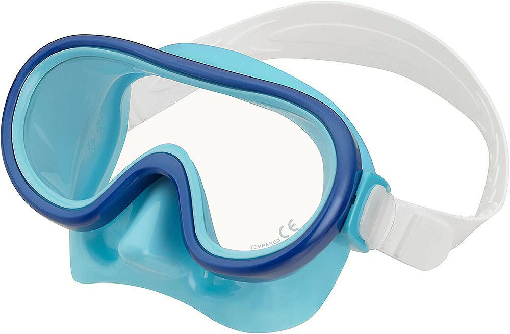Reef Tourer（リーフツアラー） 1眼 シュノーケリング用マスク こども 4〜9歳用（ライトブルーマンタブ..