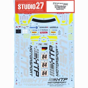 スタジオ27 1/24 Mersedes-Benz SLS AMG GT3 84 Spa24H 2013 デカール（フジミ対応）【DC1017】 デカール