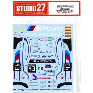 27 1/24 BMW Z4ROAL Motorsports#43 Monza 2014ʥեб˥ꥸʥǥDC1054 ǥ