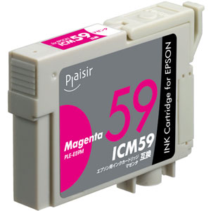 樂天商城 - プレジール ［エプソン ICM59 互換］インクカートリッジ（マゼンタ） Plaisir PLE-E59M