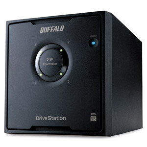 BUFFALO （バッファロー） RAID5対応 USB3.0接続 外付けハードディスク 4.0TB（1.0TB×4） Drive Station HD-QL4TU3/R…