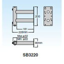 SB3220 マスプロ サイドベース UHFアンテナ＋BS・CSアンテナ設置用 MASPRO
