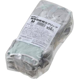 ショーワグローブ 簡易包装組立グリップ Mサイズ (10双入) NO370M10P ニトリル背抜き手袋