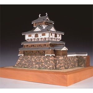 ウッディジョー 1/150 木製模型 岩国城 木製組立キット