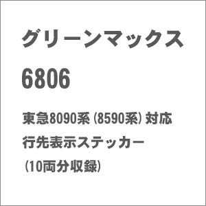 ［鉄道模型］グリーンマックス (Nゲージ) 6806 東急8090系(8590系)対応 行先表示ステッカー