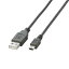 쥳 USB2.0֥ mini-Bס 0.5m ֥å U2C-M05BK