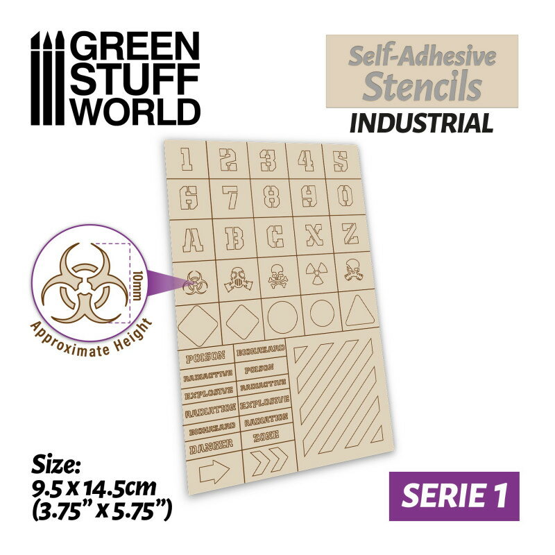 グリーンスタッフワールド ステンシルシート 工業用ステンシル【GSWD-10937】 塗装用品