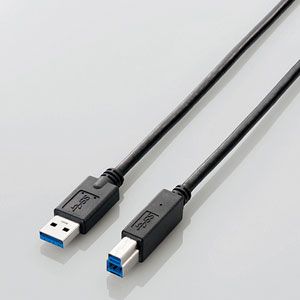 エレコム USB3.0ケーブル A to B 0.5m（ブラック） USB3-AB05BK