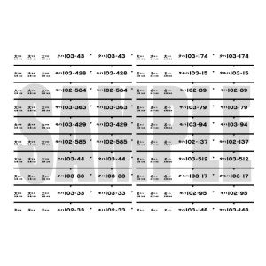 ［鉄道模型］グリーンマックス 【再生産】(Nゲージ) 7402 国鉄/JR103系用車両マークNo.2(関東エリア2)