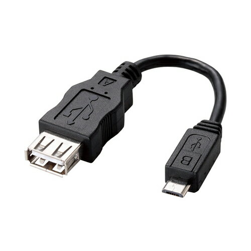 エレコム スマートフォン/タブレットPC用変換アダプタ(USB A−micro-B) MPA-MAEMCB010BK