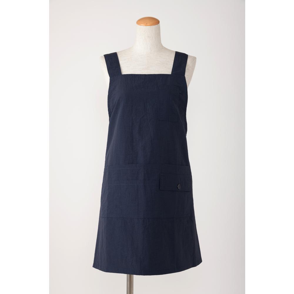 Sommelier Aprons - BACKYARD FAMILY(バックヤードファミリー) 撥水 ナイロンワッシャー ショート丈エプロン(ネイビー) BF020105-1A-2B [BF0201051A2B]