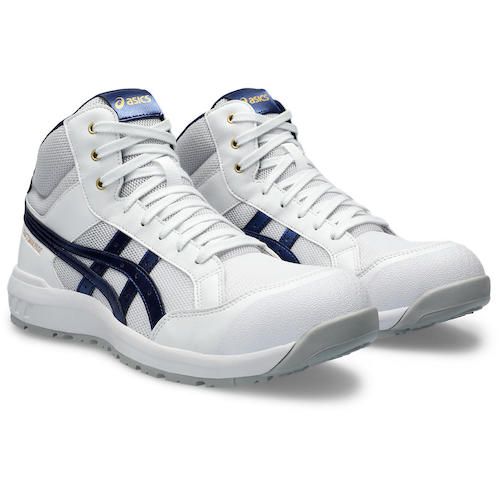 アシックス ウィンジョブ CP218 ホワイト×ピーコート 26.5cm JSAA規格 A種 1273A091.101-26.5 ASICS WINJOB