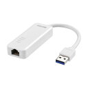 バッファロー|BUFFALO Giga対応 Type-A USB3.2(Gen1)用 LANアダプター(ホワイト) LUA5-U3-AGTE-WH
