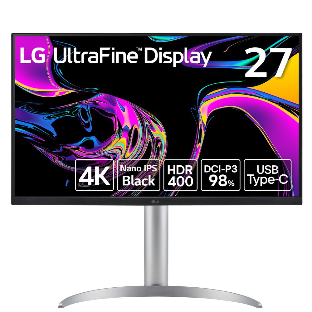 LG [27型 / IPS / 4K / DCI-P3 98％ / VESA DisplayHDR 400 / AMD FreeSync テクノロジー / DAS Mode / ブラックスタビライザー / 5W+5Wスピーカー / HDMI、DP、USB Type-C(PD90W) ] 27UQ850V-W 1