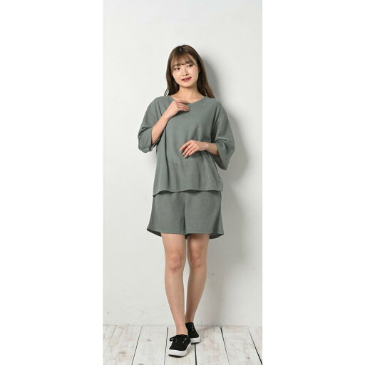 BACKYARD FAMILY(バックヤードファミリー) ショートパンツ セットアップ(アッシュグレー M-L) BF017511-1A-2B BACKYARD FAMILY(バックヤードファミリー) ショートパンツ セットアップ(アッシュグレー M-L) BF017511-1A-2B