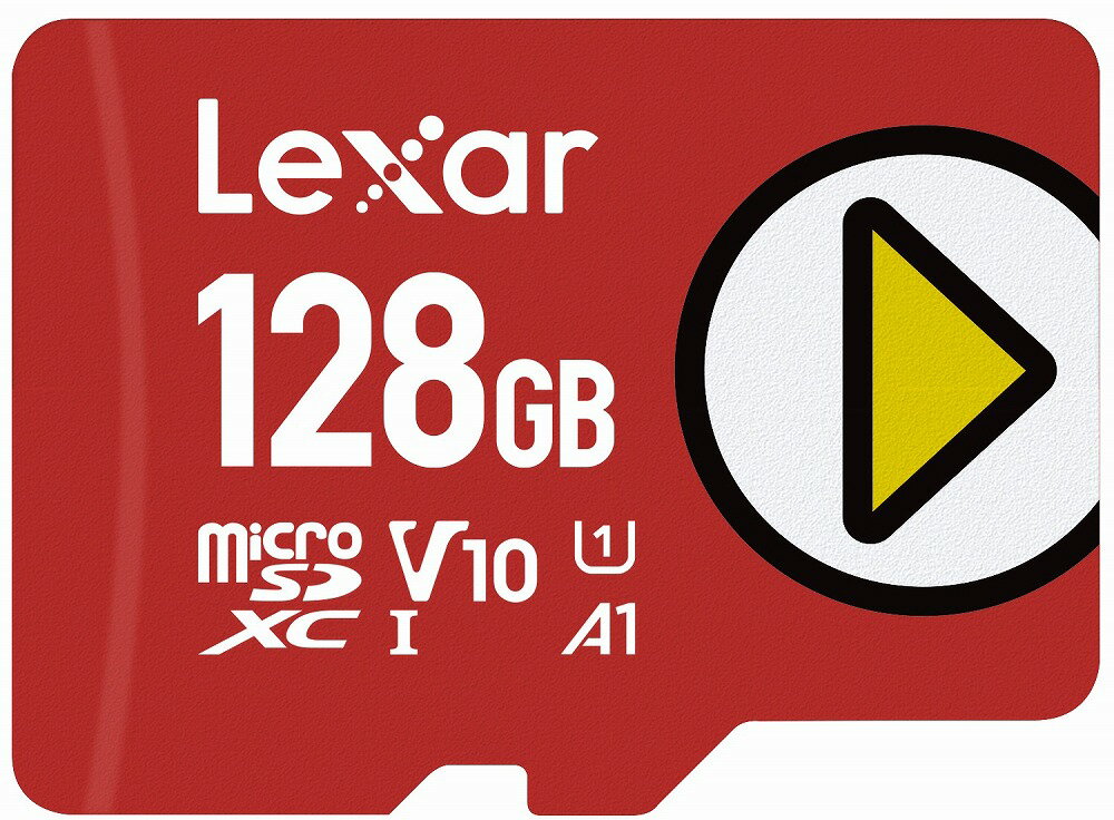 LMSPLAY128G-B1NNJ Lexar（レキサー） PLAY microSDXCカード 128GB UHS-I U1 V10 A1