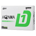 ホンマD1ボール BT2401-GN 本間ゴルフ D1ゴルフボール 2024年モデル 1ダース 12個入り(グリーン) HONMA GOLF ホンマD1ボール